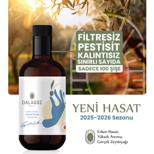 Dalagöz Bahçe Erken Hasat Yüksek Polifenollü Naturel Sızma Zeytinyağı