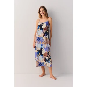 Flowery Night Uzun Gecelik