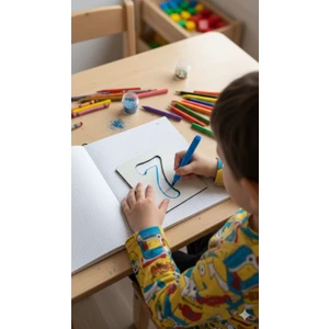 Retro Atölyem Ahşap Rakam Şablon Seti 0-10 | Montessori Eğitim Materyali | Okul Öncesi Rakam Çizim Kalıbı