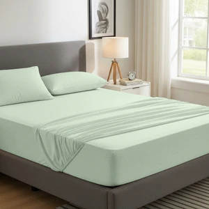 Pamuklu Çift Kişilik 180X200+30 Lastikli Yastıklı Fitted Çarşaf – Örme Kumaş, Yumuşak Dokulu, Esnek ve Kolay Kullanım