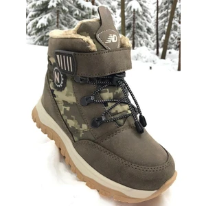 Erkek Çocuk Suya Soğuk Havaya Dayanıklı Cırtlı Içi Kürklü Siyah Kar Botu