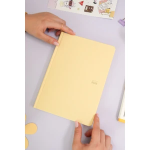 Matt Notebook Youna 2026 Yılı A5 Ajanda 15X21 cm - 12 Aylık - Dikey Tasarım – Sarı