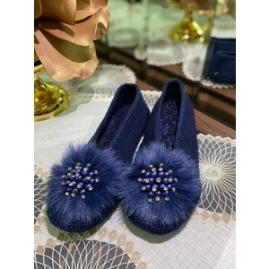 Confika, Kadın El Yapımı Örgü , Beyoğlu Inci Taş Detaylı, Rahat ve Şık Çeyizlik Patik , Ev Terliği