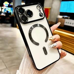 iPhone 17 Pro Kılıf Kamera Lens Korumalı Magsafe Şarj Kilifi Şeffaf Renkli Yumuşak Kapak