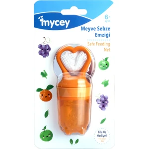 Mycey MyFeeder Güvenli Meyve Sebze Emziği  / Turuncu