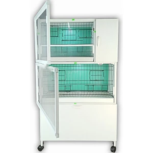 İstanbul Kafes Istanbul Kafes - Model M02DYS - PVC KUŞ DOLABI – DOLAP KAFES – PVC KAFES – SALMA KAFES  - Muhabbet Salmalı Kafes (MONTAJLI KURULU GÖNDERİM)