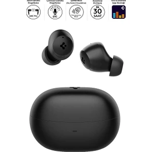 Audio TWS P10 Bluetooth Kablosuz Kulaklık - ANC Pro Aktif Gürültü Engelleme + ENC 6 Mikrofon - 10mm Sürücü - 30 Saat Pil - iOS & Android EQ App Şeffaf & Gaming Mod iPX4 Siyah - ASD07887