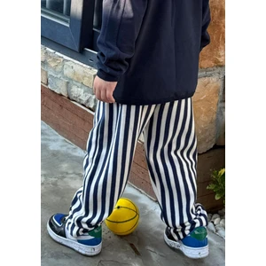 Çizgili Eşofman 3-12 Yaş Lacivert