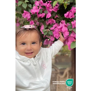 Bebek/çocuk Nakış Detaylı Fermuarlı Sweatshirt