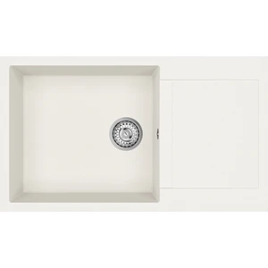 - CLIVO 60 B-TQ WHITE- Ankastre Granit Eviye - Beyaz - 86 cm - 115350006