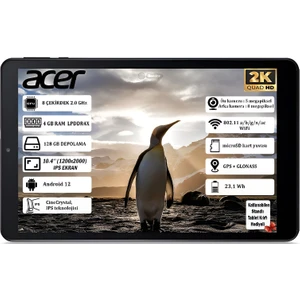 Iconia Tab P10 4 GB Ram 128 GB 10.4" 2k (2000 x 1200 ) IPS Yeni Nesil Android Tablet NT.LFSEY.001