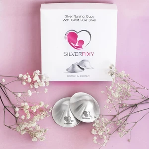 Silverfixy Gümüş Kapak 999 Ayar El Işçiliği – Göğüs Ucu Koruyucu- Yara Kalkanı