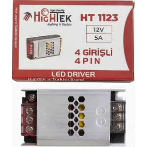 Ultra Slim 12V-5 Amper Sessiz Şerit LED Trafosu