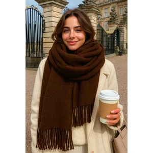 Kadın Özel Karışımlı Akrilik Atkı Şal