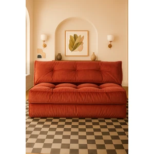 Yataklı Koltuk Mocca Çift Kişilik Kiremit