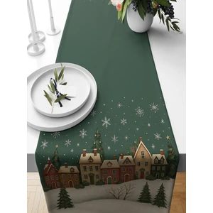 Bertille Home Yılbaşı Serisi 140X40 cm Dijital Baskılı Runner (Christmas Noel)