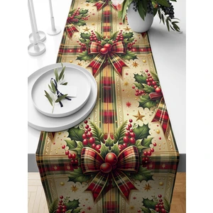 Bertille Home Yılbaşı Serisi 140X40 cm Dijital Baskılı Runner (Christmas Noel)