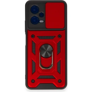 Techno Guru Poco X5 5g Kılıf Kamera Koruma Sürgülü Şık Pars Tank Sert Silikon Kapak