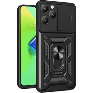 Infinix Hot 40 Pro Kılıf Kamera Koruma Sürgülü Şık Pars Tank Sert Silikon Kapak