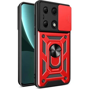 Techno Guru Poco M6 Pro 4g Kılıf Kamera Koruma Sürgülü Şık Pars Tank Sert Silikon Kapak