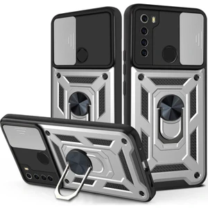 Techno Guru Redmi Note 8 Kılıf Kamera Koruma Sürgülü Şık Pars Tank Sert Silikon Kapak