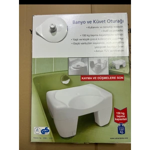 Banyo Oturağı Küvet Oturağı Vantuzlu KAYMAZ150 kg Kapasite