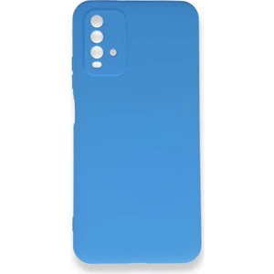 Techno Guru Redmi 9t Kılıf Içi Kadife Kaplı Nano Silikon Kapak - Mavi