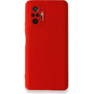 Redmi Note 10 Pro Kılıf Içi Kadife Kaplı Nano Silikon Kapak - Kırmızı