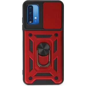 Techno Guru Redmi 9t Kılıf Kamera Koruma Sürgülü Şık Pars Tank Sert Silikon Kapak