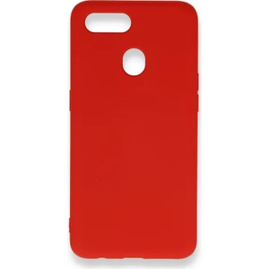 Techno Guru Oppo A5S Kılıf Içi Kadife Kaplı Nano Silikon Kapak - Kırmızı