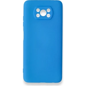 Poco X3 Pro Kılıf Içi Kadife Kaplı Nano Silikon Kapak - Mavi