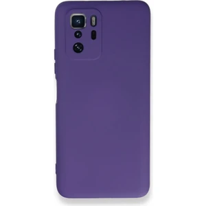 Techno Guru Poco X3 Gt Kılıf Içi Kadife Kaplı Nano Silikon Kapak - Mor