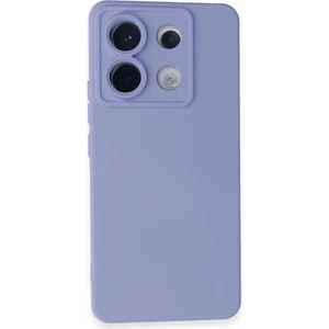 Techno Guru Poco X6 Kılıf Içi Kadife Kaplı Nano Silikon Kapak - Lila