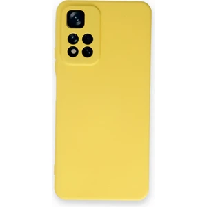 Techno Guru Redmi Note 11 Pro Plus 5g Kılıf Içi Kadife Kaplı Nano Silikon Kapak - Sarı