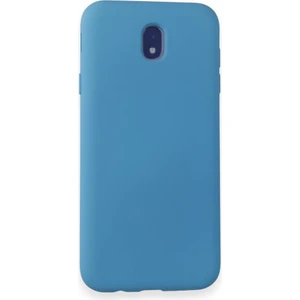 Techno Guru Samsung Galaxy J7 Pro / J730 Kılıf Içi Kadife Kaplı Nano Silikon Kapak - Mavi