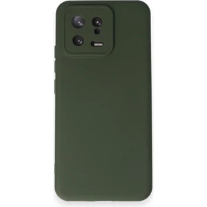 Techno Guru Xiaomi Mi 13 Kılıf Içi Kadife Kaplı Nano Silikon Kapak - Koyu Yeşil