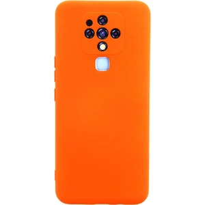 Techno Guru Tecno Camon 16 Kılıf Içi Kadife Kaplı Nano Silikon Kapak - Turuncu