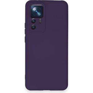 Xiaomi Mi 12T Kılıf Içi Kadife Kaplı Nano Silikon Kapak - Mor