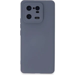 Techno Guru Xiaomi Mi 13 Pro Kılıf Içi Kadife Kaplı Nano Silikon Kapak - Gri