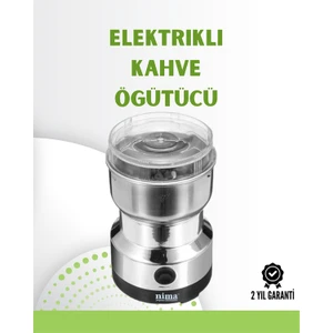 Kahve ve Baharat Değirmeni | Kompakt, Hafif, Hızlı Öğütme, Şeffaf Kapaklı, Kolay Kullanım