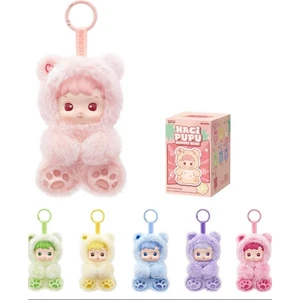 Hacipupu Kokulu Yeni Labubu Popmart Süpriz Paket 15CM Peluş Oyuncak Çanta Carm Süs Anahtarlık