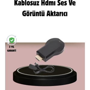 1080P Ultra Hd Kablosuz Ekran Yansıtma Dongle – Miracast / Airplay / Dlna