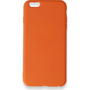 Techno Guru iPhone 6 Plus Kılıf Içi Kadife Kaplı Nano Silikon Kapak - Turuncu