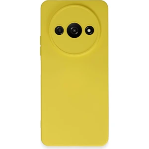 Techno Guru Poco C61 Kılıf Içi Kadife Kaplı Nano Silikon Kapak - Sarı