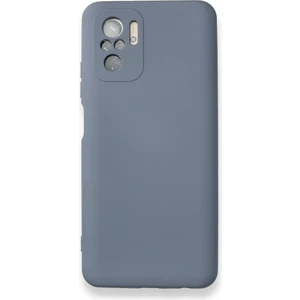 Techno Guru Redmi Note 10 Kılıf Içi Kadife Kaplı Nano Silikon Kapak - Gri