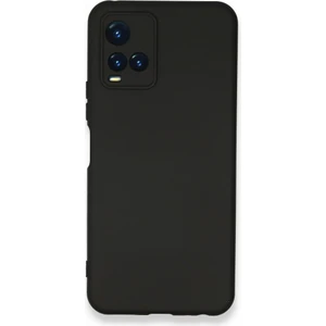 Techno Guru Vivo Y21 Kılıf Içi Kadife Kaplı Nano Silikon Kapak - Siyah