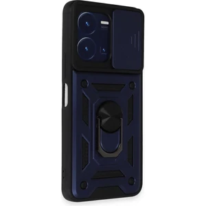 Techno Guru Vivo Y22S Kılıf Kamera Koruma Sürgülü Şık Pars Tank Sert Silikon Kapak