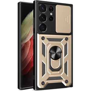 Royal Case Samsung Galaxy S23 Ultra Kılıf Tam Koruma Sağlayan Kamera Sürgülü Sert Silikon Kapak Ryc/pars Yüzüklü