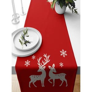 Bertille Home Yılbaşı Serisi 140X40 cm Dijital Baskılı Runner (Christmas Noel)