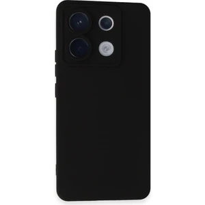 Techno Guru Poco X6 Kılıf Içi Kadife Kaplı Nano Silikon Kapak - Siyah